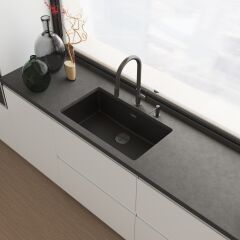 EVYE ARMATÜRÜ MARIS SLIM CLEAR ANTRASİT