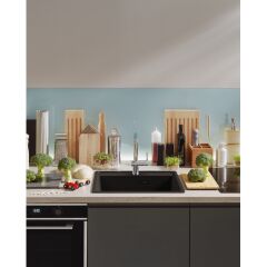 FRAGRANIT EVYE MARIS MRG 610-52 TL Matt Black TEK GÖZLÜ DAMLALIKSIZ