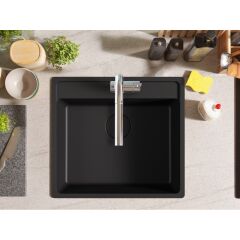 FRAGRANIT EVYE MARIS MRG 610-52 TL Matt Black TEK GÖZLÜ DAMLALIKSIZ