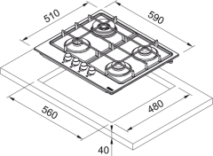 OCAK SMART FHSM 604 3G DC BK C