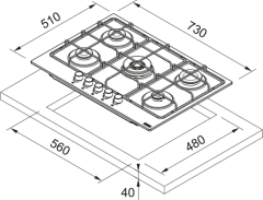 OCAK SMART FHSM 755 4G DC BK C 