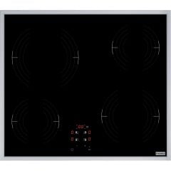 OCAK CAM SERAMİK FRSM 604 C T XS SIYAH CAM INOX ÇERÇEVELİ