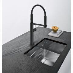 EVYE ARMATÜRÜ PESCARA KUĞU MATT BLACK