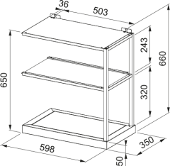 DAVLUMBAZ AKSESUAR MARIS FMA MODULER 60 CM RAF