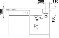 BLANCO AXIA III 6 S SILGRANIT™ EVİYE KAMPANYA BEYAZ - SAĞ