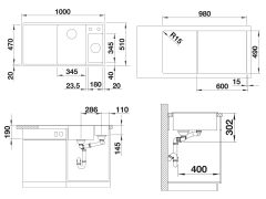 BLANCO AXIA III 6 S SILGRANIT™ EVİYE KAMPANYA SOFT BEYAZ - SAĞ