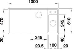 BLANCO AXIA III 6 S SILGRANIT™ EVİYE KAMPANYA TARTUFO - SAĞ