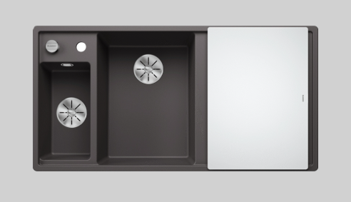 BLANCO AXIA III 6 S SILGRANIT™ EVİYE KAMPANYA KAYA GRİ - SAĞ