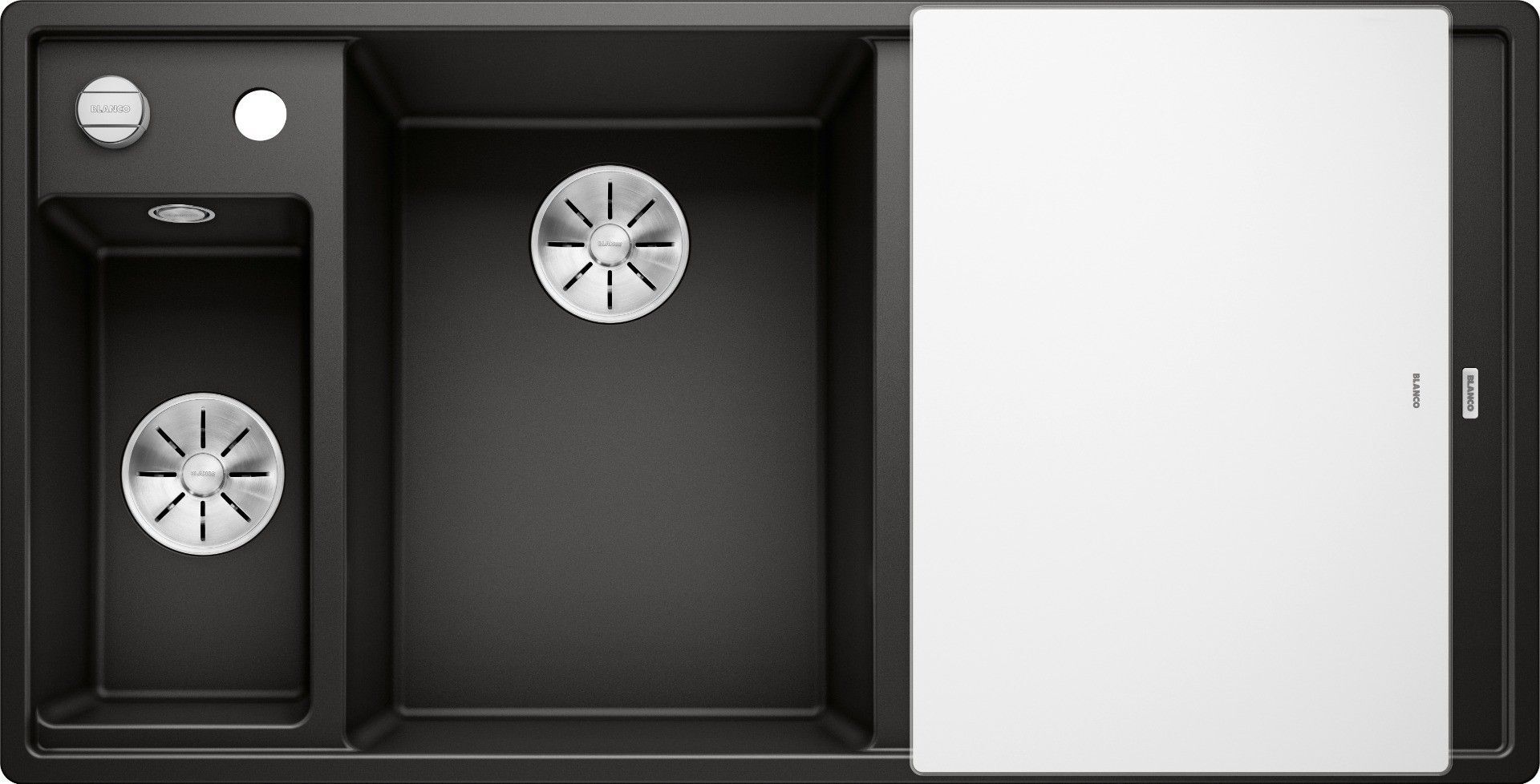BLANCO AXIA III 6 S SILGRANIT™ EVİYE KAMPANYA SİYAH - SAĞ