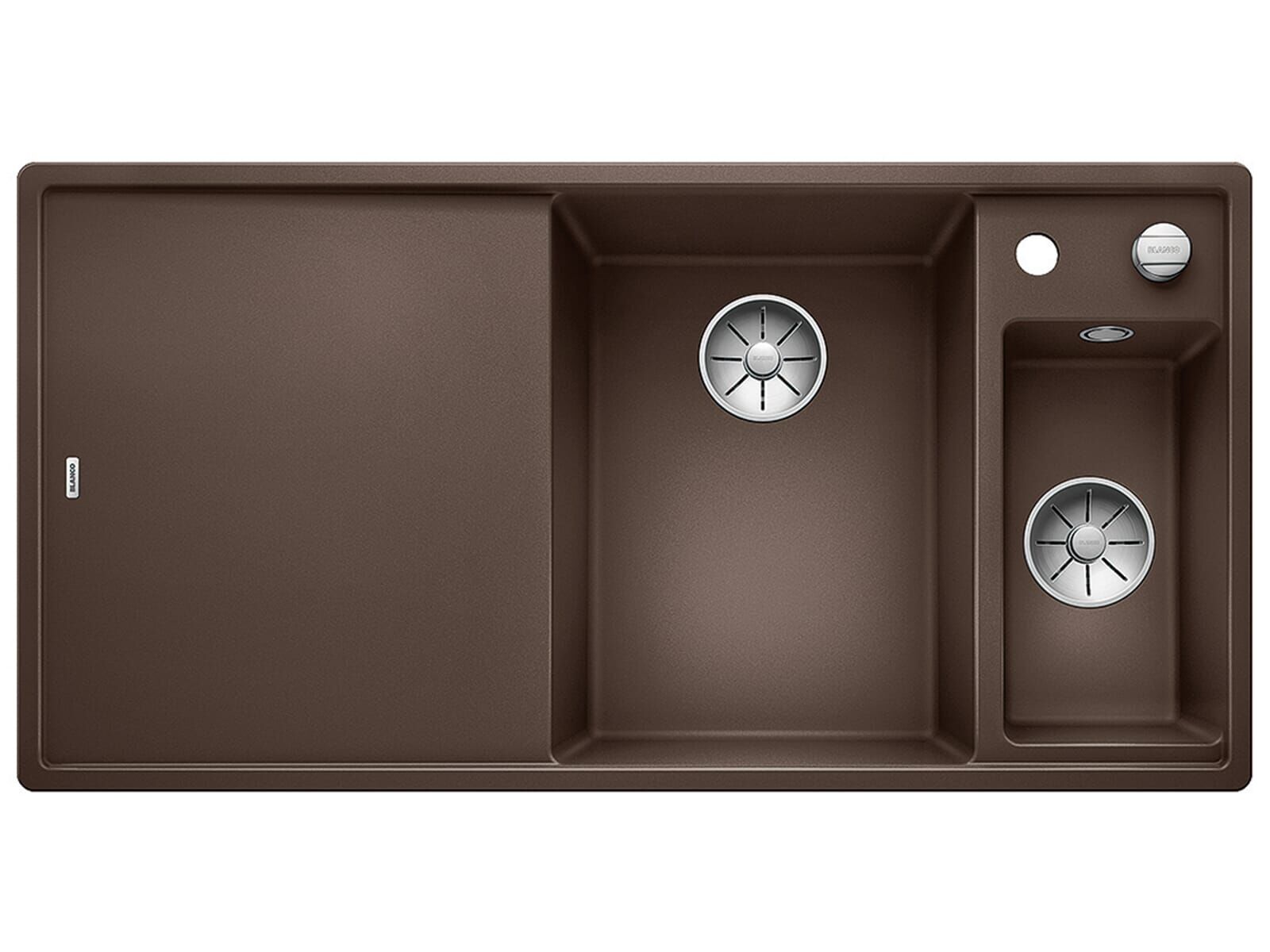 BLANCO AXIA III 6 S SILGRANIT™ EVİYE KAMPANYA KAHVE - SOL