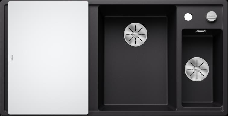 BLANCO AXIA III 6 S SILGRANIT™ EVİYE KAMPANYA SİYAH - SOL