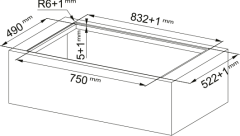 OCAK CAM İNDÜKSÜYONLUOCAK CAM İNDİKSİYONLU MARİS 2GETHER FMA 8381 R HI Black Glass
