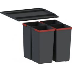 Ankastre Dolap İçi Çöp Kovası Easysort 450-0-4