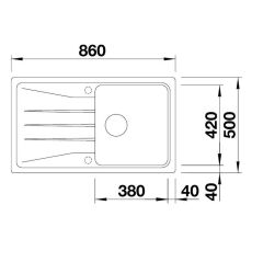 BLANCO SONA 5 S SILGRANIT™ EVİYE KAMPANYA SOFT BEYAZ