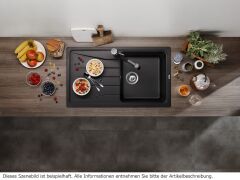 BLANCO SONA 5 S SILGRANIT™ EVİYE KAMPANYA SİYAH