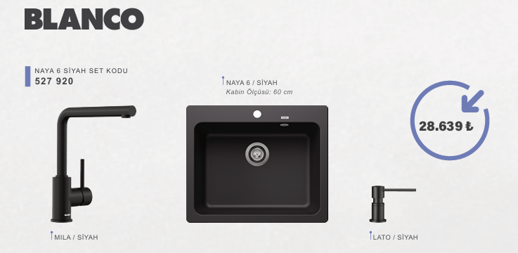 BLANCO NAYA 6 SET KAMPANYA