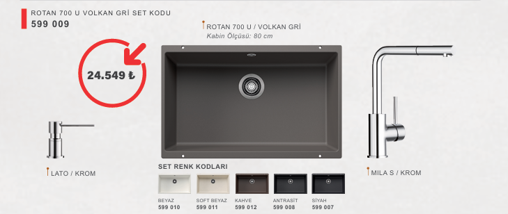 BLANCO ROTAN 700 U SET KAMPANYA