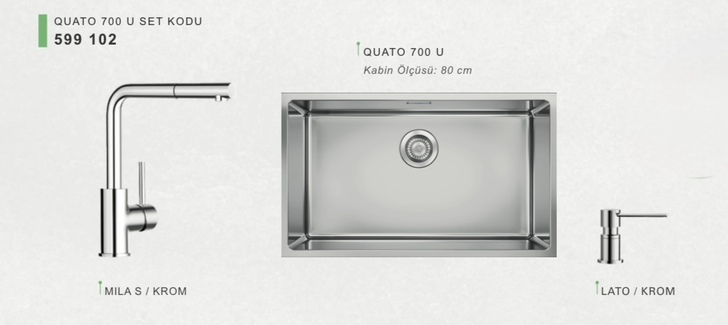 BLANCO QUATO 700 U SET KAMPANYA