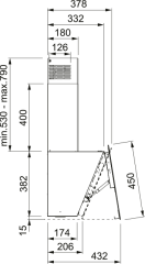 DAVLUMBAZ FPJ 615 V BK A 60 CM SİYAH