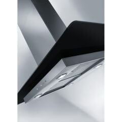 DAVLUMBAZ GLASS LINEAR ISOLA FGL 915 I BK / XS INOX VE SIYAH CAM ADA