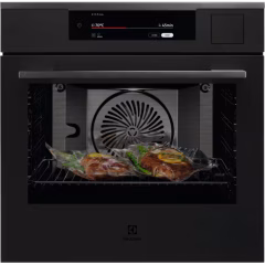 900 Serisi SteamPro Proassist Nem Sensörlü Buharlı Temizleme Sistemli Wi-Fi 70 lt Mat Siyah Ankastre Fırın