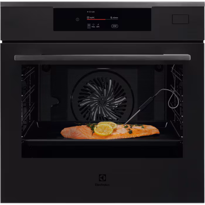 800 Serisi SteamPro MealAssist Kademeli Buhar Kontrollü Buharlı Temizleme Sistemli Wi-Fi 70 lt Mat Siyah Ankastre Fırın