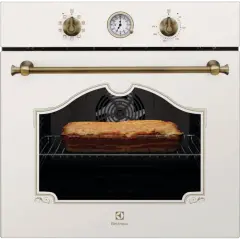 600 Serisi SurroundCook Katalitik / AquaClean Temizleme Sistemli 72 lt Rococo Krem Rustik Ankastre Fırın