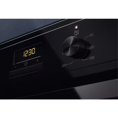 600 Serisi SurroundCook AquaClean Temizleme Sistemli 65 lt Siyah Ankastre Fırın