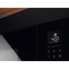600 Serisi Mat Siyah Izgaralı Ankastre Mikrodalga Fırın