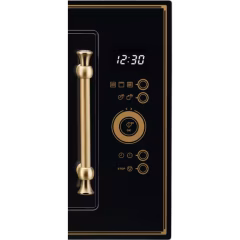 600 Serisi Rococo Siyah Cam Rustik Izgaralı Ankastre Mikrodalga Fırın