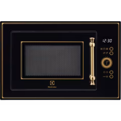 600 Serisi Rococo Siyah Cam Rustik Izgaralı Ankastre Mikrodalga Fırın