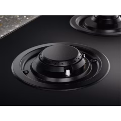 800 Serisi FlameLight 90 cm Gazlı Siyah Cam Ankastre Ocak