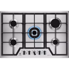 75 cm Gazlı Döküm Izgaralı WOK EasyClean Inox Ankastre Ocak