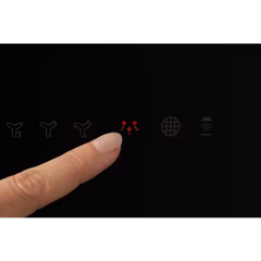 700 Serisi Breeze 700 m³/h 90 cm Duvar Tipi Siyah Cam Davlumbaz