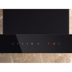 700 Serisi Breeze 730 m³/h 60 cm Duvar Tipi Mat Siyah T Tasarım Davlumbaz