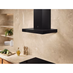 700 Serisi Breeze 730 m³/h 60 cm Duvar Tipi Mat Siyah T Tasarım Davlumbaz