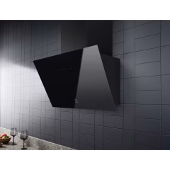 700 Serisi Breeze 615 m³/h 60 cm Duvar Tipi Siyah Cam Davlumbaz