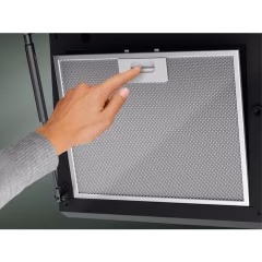 300 Serisi ExtractionTech 415 m³/h 60 cm Duvar Tipi Siyah Cam Davlumbaz