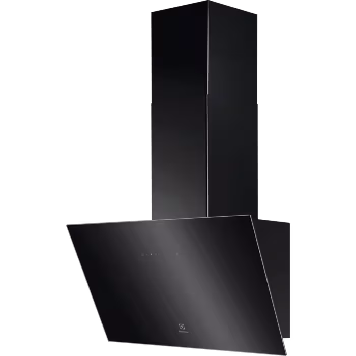 300 Serisi ExtractionTech 415 m³/h 60 cm Duvar Tipi Siyah Cam Davlumbaz