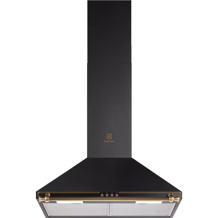 300 Serisi 420 m³/h 60 cm Duvar Tipi Rococo Siyah Rustik Davlumbaz