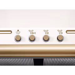 300 Serisi 420 m³/h 60 cm Duvar Tipi Rococo Krem Rustik Davlumbaz