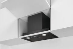 600 Serisi Hob2Hood® 600m³/h 53 cm Ankastre Siyah Davlumbaz