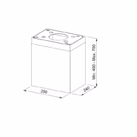 DAVLUMBAZ AKSESUARI CHIMNEY KIT WHITE MATT