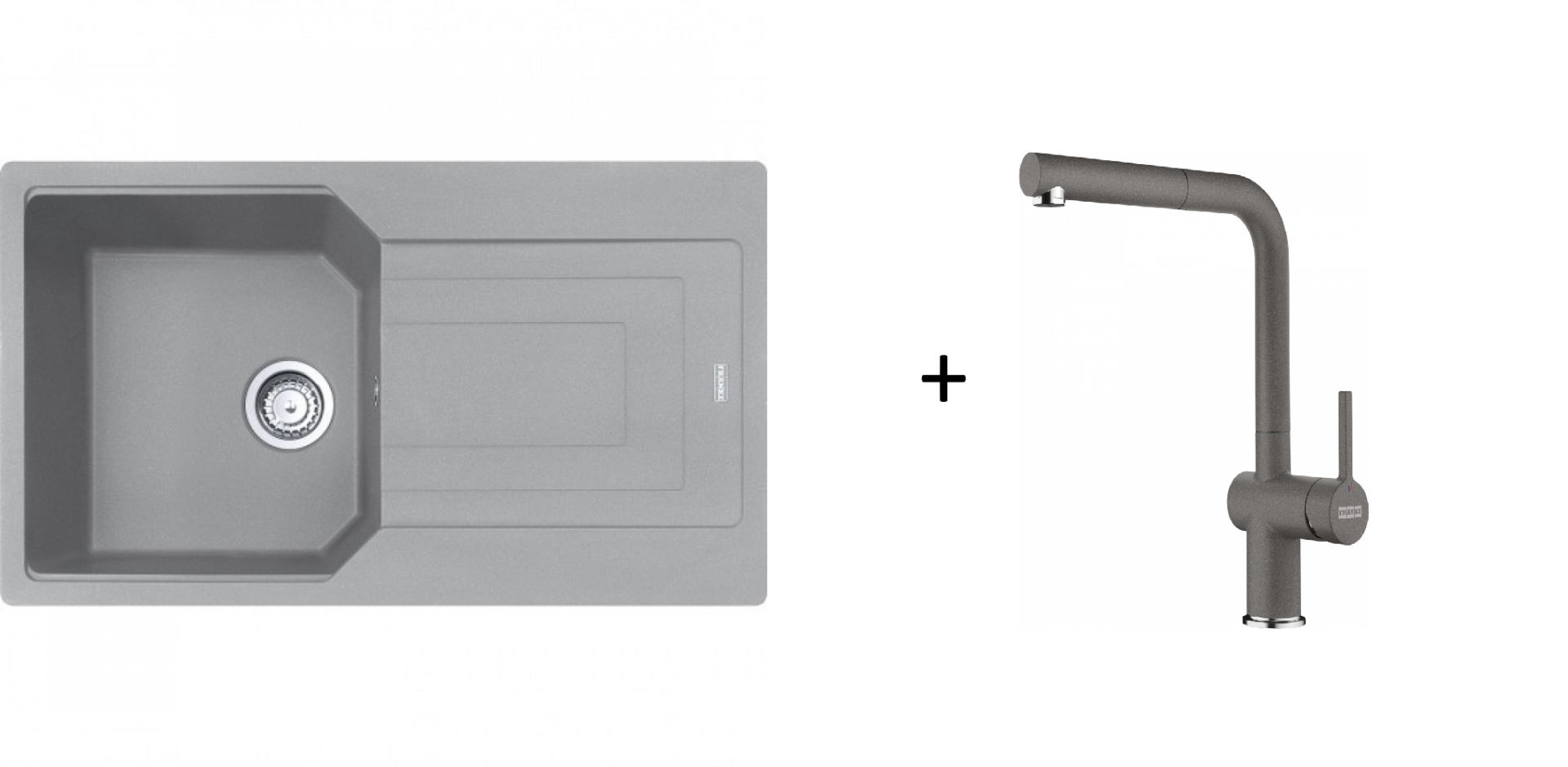 FRANKE URBAN UBG 611-86 TEK GÖZLÜ GRANİT EVYE VE BATARYA KAMPANYA STONE GREY