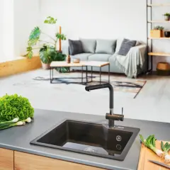 FRANKE URBAN UBG 610-56 TEK GÖZLÜ GRANİT EVYE VE BATARYA KAMPANYA