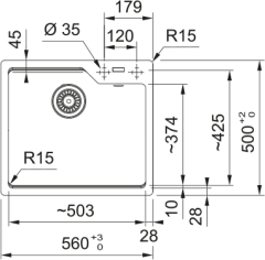 FRANKE URBAN UBG 610-56 TEK GÖZLÜ GRANİT EVYE VE BATARYA KAMPANYA OYSTER
