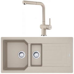 FRANKE URBAN UBG 611-100 TEK GÖZLÜ GRANİT EVİYE VE BATARYA KAMPANYA SAHARA