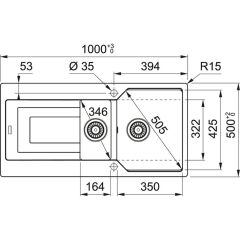FRANKE URBAN UBG 611-100 TEK GÖZLÜ GRANİT EVİYE VE BATARYA KAMPANYA SAHARA
