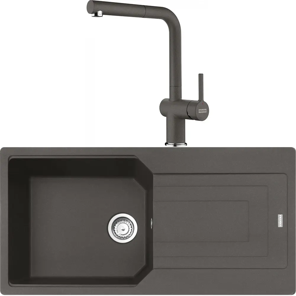 FRANKE URBAN UBG 611-100 TEK GÖZLÜ GRANİT EVİYE VE BATARYA KAMPANYA SLATE GREY