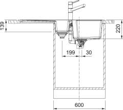 FRANKE URBAN UBG 651-100 1,5 GÖZLÜ GRANİT EVİYE VE BATARYA KAMPANYA SAHARA